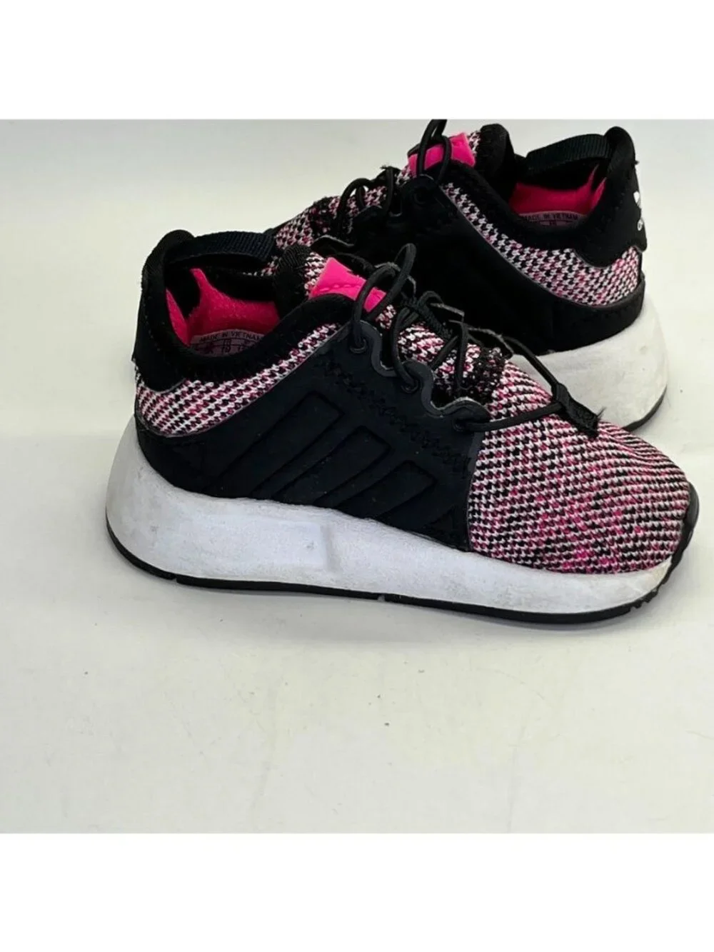 Adidas Girls' X_PLR Knit Low-Top Sneakers Size 4  Little Kid Pink Black